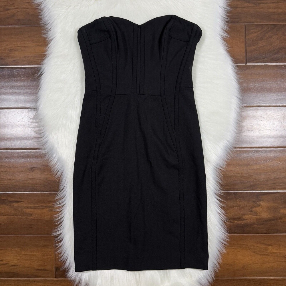 Veronica Beard‎ Women's Size 4 Black Strapless Bustier Maui Dress